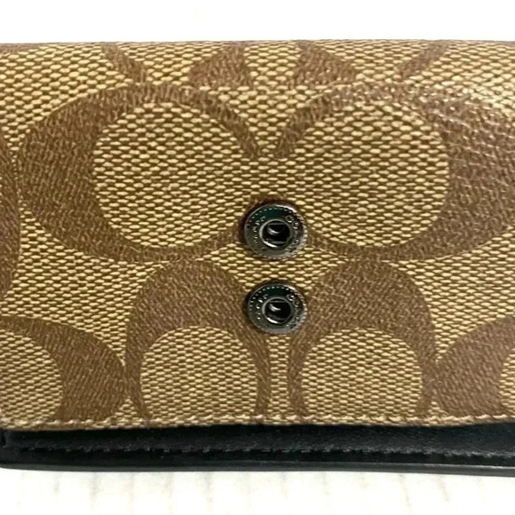 Coach CC signature print canvas 4 ring key case - Picture 7 of 8